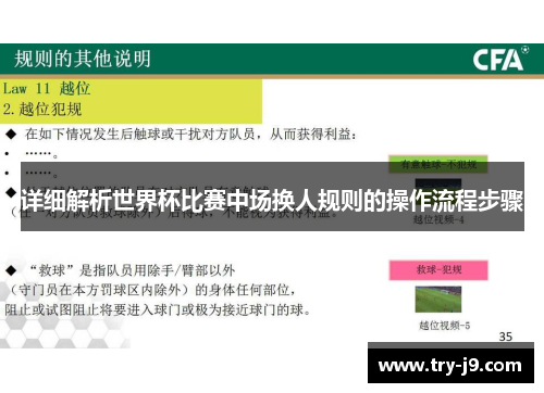 详细解析世界杯比赛中场换人规则的操作流程步骤
